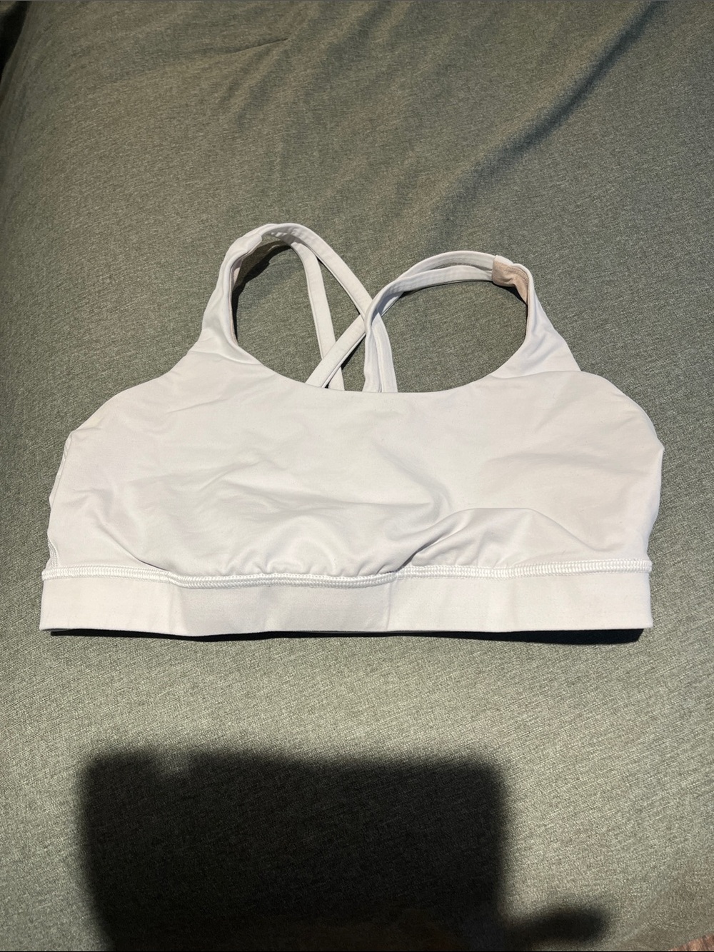 lululemon athletica White Strappy Crossback Sports Bra
